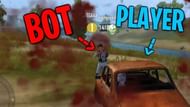 There are multiple features that differentiate a bot from a human player